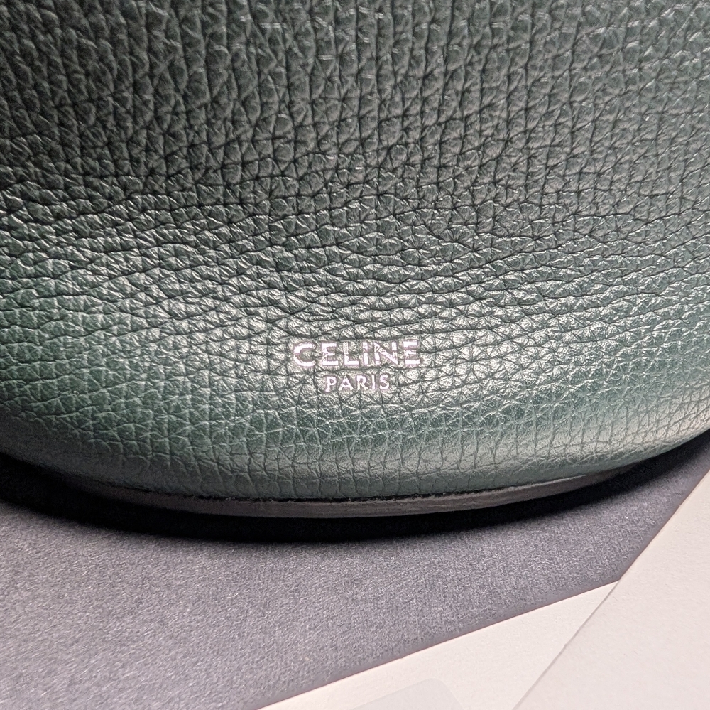 Celine Nano Bucket Bag - Amazone (Dark Teal), Silver - Picture 10 of 16